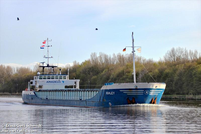 ashley (General Cargo Ship) - IMO 9201944, MMSI 244580000, Call Sign PEDN under the flag of Netherlands