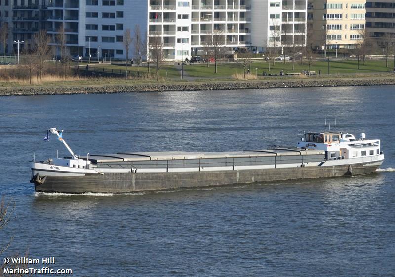 april (Cargo ship) - IMO , MMSI 244750015, Call Sign PG4279 under the flag of Netherlands