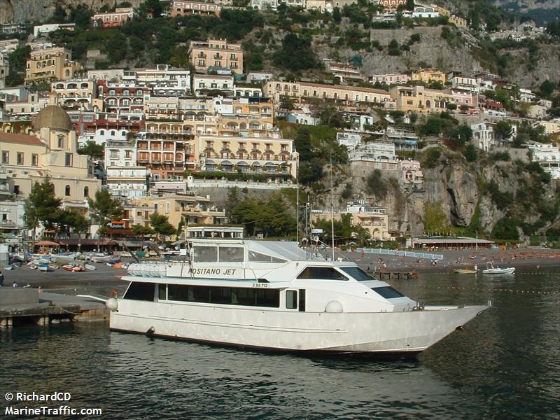 positano jet (Passenger ship) - IMO , MMSI 247160800, Call Sign IFTU under the flag of Italy