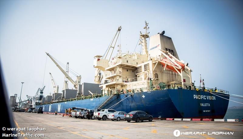 pacific vision (Bulk Carrier) - IMO 9672507, MMSI 249799000, Call Sign 9HA4380 under the flag of Malta