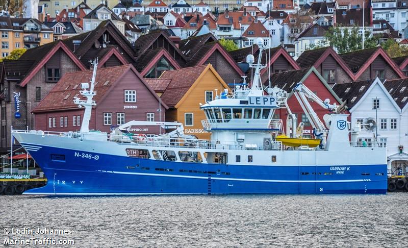 gunnar k (Fishing Vessel) - IMO 9818266, MMSI 257037710, Call Sign LEPP under the flag of Norway