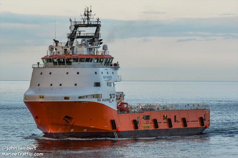 sea goldcrest (Offshore Tug/Supply Ship) - IMO 9692612, MMSI 257380000, Call Sign LAMG5 under the flag of Norway