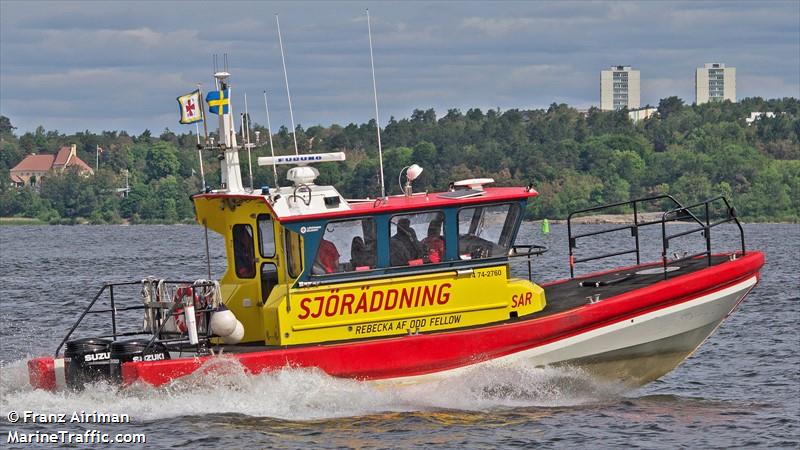 rescue rebecka (SAR) - IMO , MMSI 265754440, Call Sign 7SA2702 under the flag of Sweden