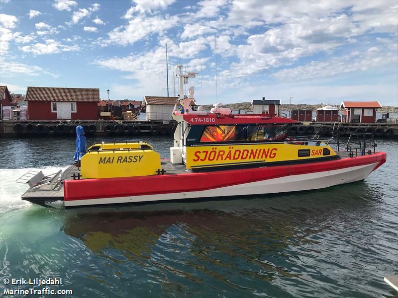 rescue mai rassy (SAR) - IMO , MMSI 265811680, Call Sign 7SA2862 under the flag of Sweden