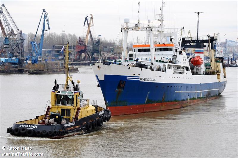 armenak babaev (Fish Factory Ship) - IMO 8859940, MMSI 273459510, Call Sign UIMQ under the flag of Russia
