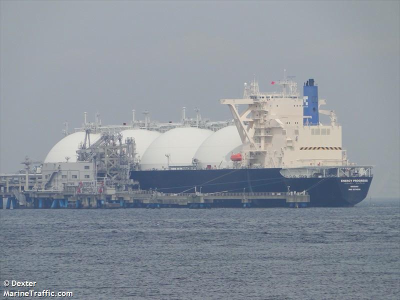 energy progress (LNG Tanker) - IMO 9274226, MMSI 309463000, Call Sign C6VU8 under the flag of Bahamas