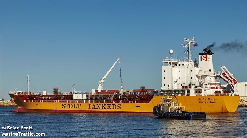 stolt renge (Chemical/Oil Products Tanker) - IMO 9781126, MMSI 319118800, Call Sign ZGGU under the flag of Cayman Islands