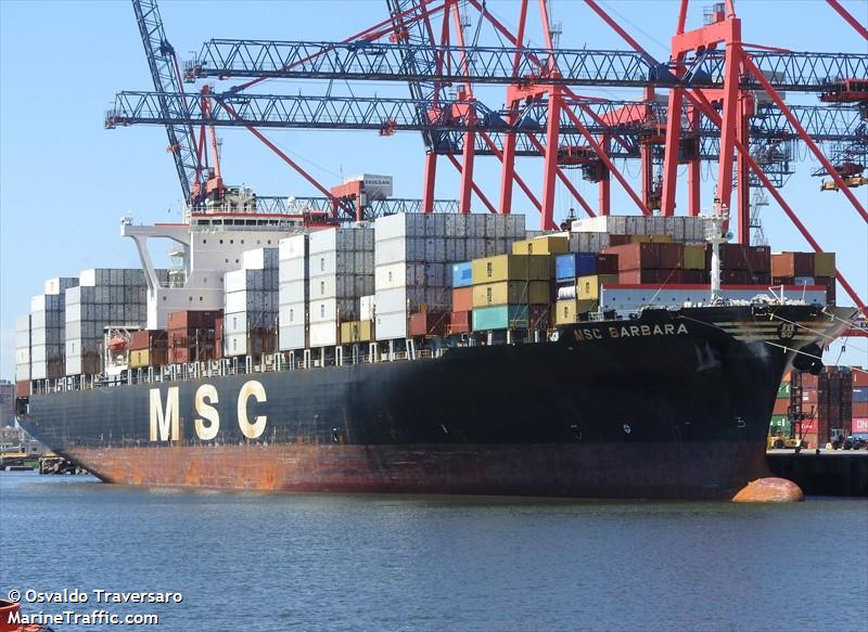 msc barbara (Container Ship) - IMO 9226932, MMSI 353775000, Call Sign HODU under the flag of Panama