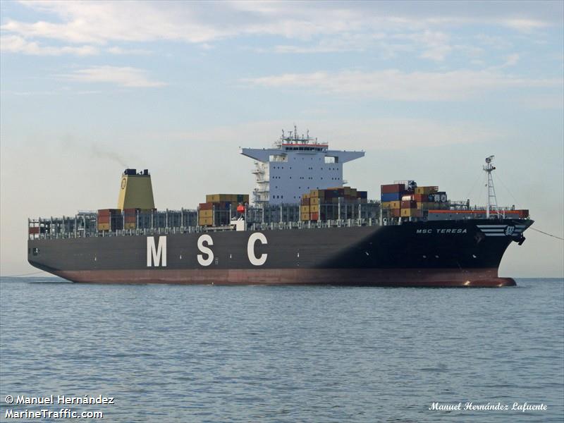 msc teresa (Container Ship) - IMO 9469560, MMSI 357891000, Call Sign 3FZP9 under the flag of Panama