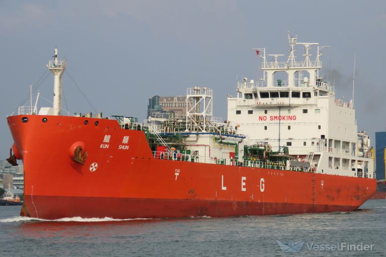 kun shun (LPG Tanker) - IMO 9856476, MMSI 413233410, Call Sign BOGI3 under the flag of China