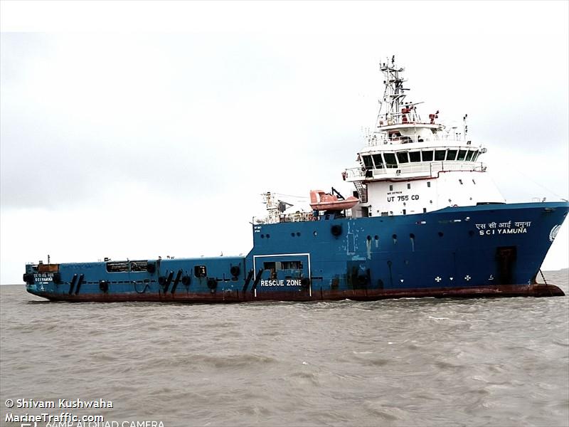 sci yamuna (Offshore Tug/Supply Ship) - IMO 9575618, MMSI 419000128, Call Sign AVFX under the flag of India