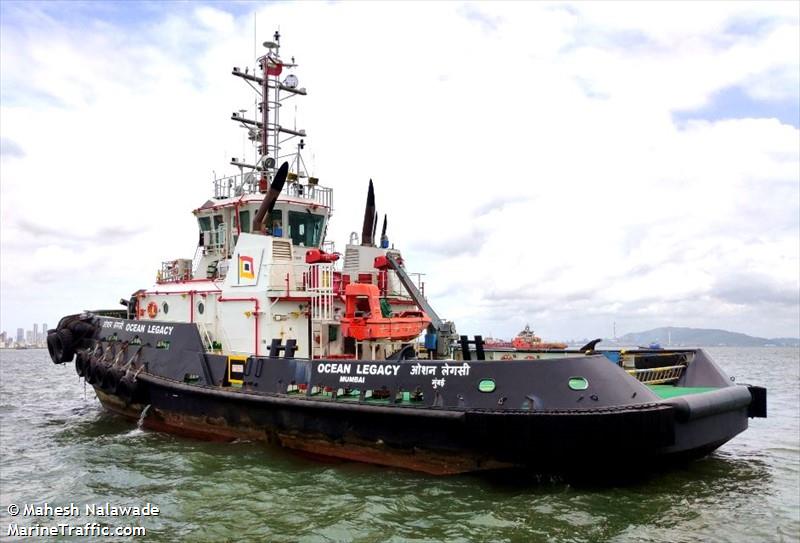 ocean legacy (Tug) - IMO , MMSI 419001323, Call Sign AWWW under the flag of India