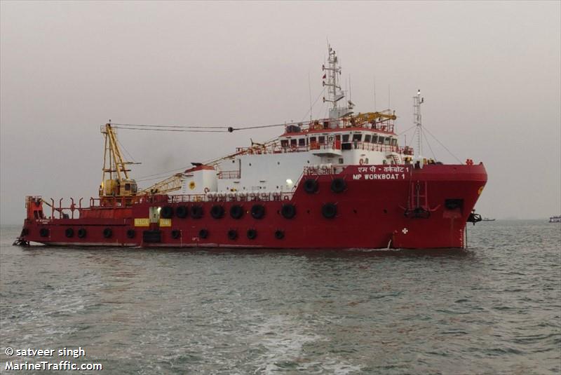 mp workboat 1 (Offshore Support Vessel) - IMO 9277498, MMSI 419001410, Call Sign VTAF under the flag of India
