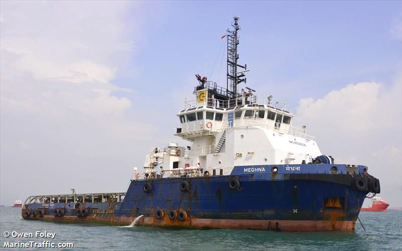 meghna (Offshore Tug/Supply Ship) - IMO 9509205, MMSI 419704000, Call Sign AUUC under the flag of India