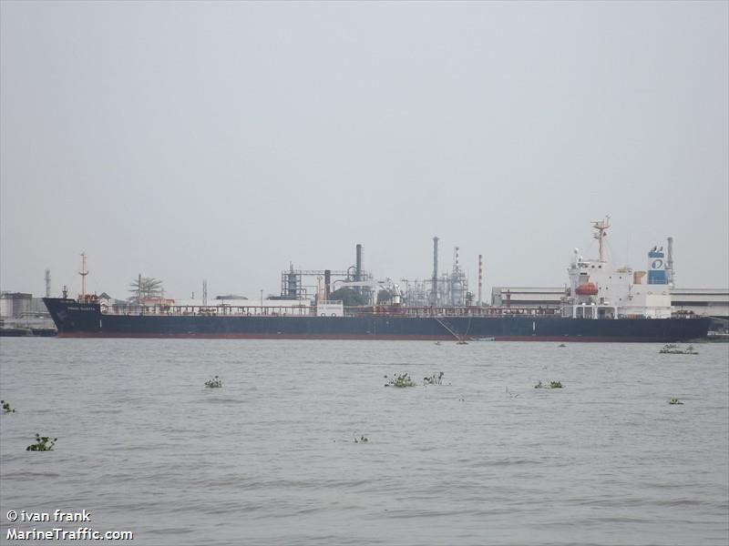mt.pangkalan brandan (Oil Products Tanker) - IMO 9601675, MMSI 525008095, Call Sign YHPH under the flag of Indonesia