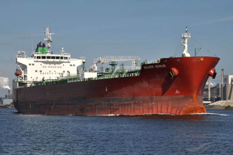 silver venus (Chemical/Oil Products Tanker) - IMO 9692375, MMSI 538006666, Call Sign V7PV4 under the flag of Marshall Islands
