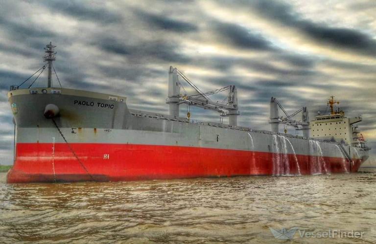 paolo topic (Bulk Carrier) - IMO 9726255, MMSI 538006801, Call Sign V7RI2 under the flag of Marshall Islands