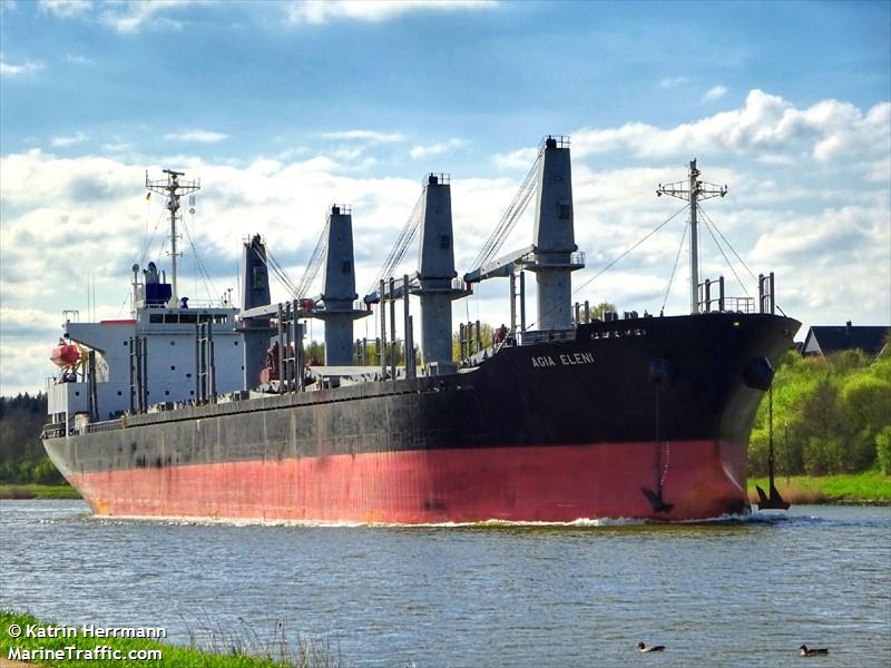 agia eleni (Bulk Carrier) - IMO 9370317, MMSI 538007701, Call Sign V7JD8 under the flag of Marshall Islands