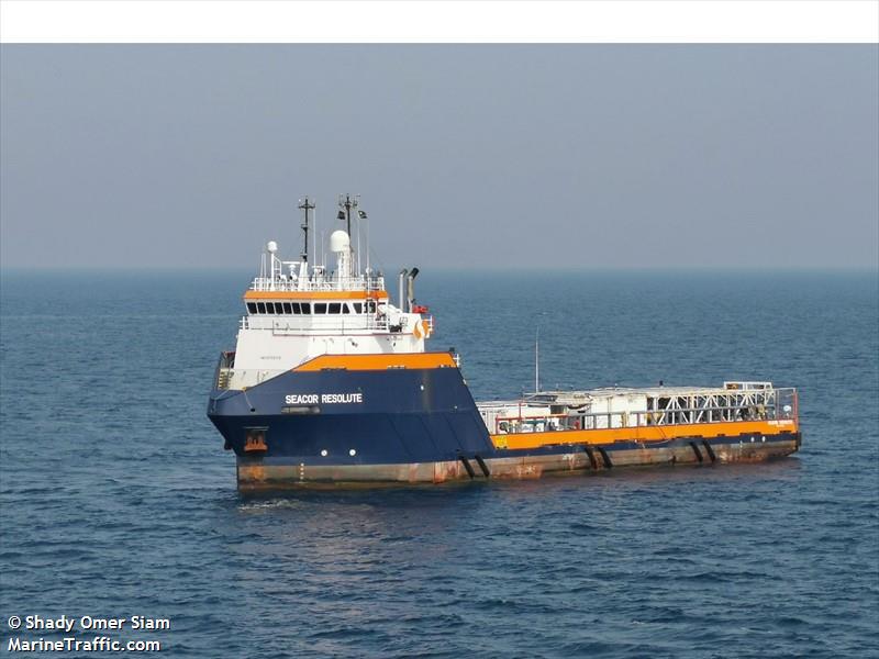 seacor resolute (Offshore Tug/Supply Ship) - IMO 9706176, MMSI 538008057, Call Sign V7IJ3 under the flag of Marshall Islands