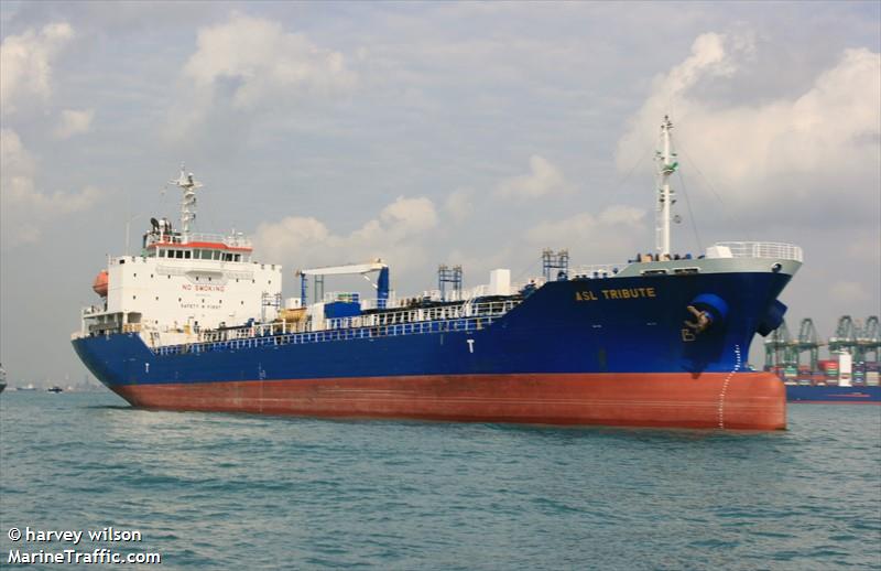 asl tribute (Chemical/Oil Products Tanker) - IMO 9343742, MMSI 563030300, Call Sign 9V5538 under the flag of Singapore