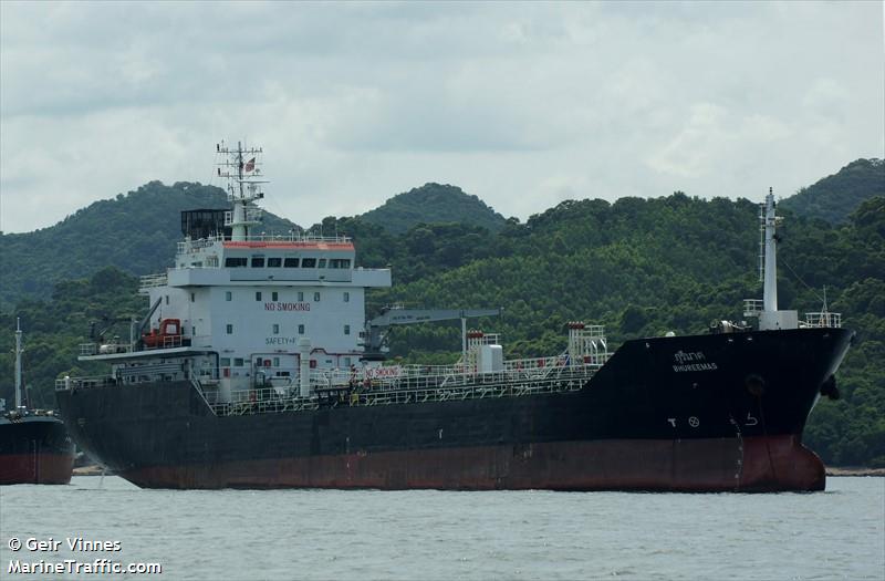 bhureemas (Chemical/Oil Products Tanker) - IMO 9547568, MMSI 567389000, Call Sign HSB4411 under the flag of Thailand