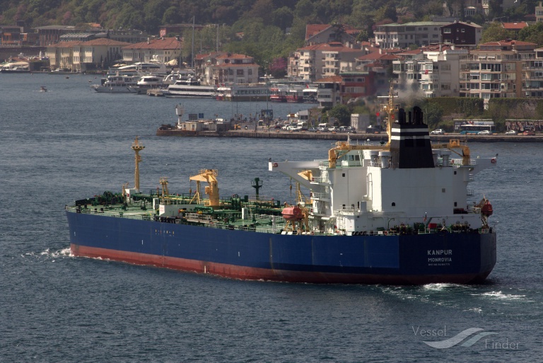 kanpur (Crude Oil Tanker) - IMO 9299771, MMSI 636013055, Call Sign A8KG8 under the flag of Liberia