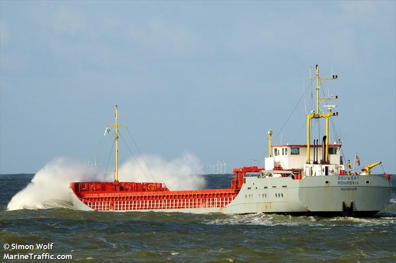 douwent (General Cargo Ship) - IMO 8703139, MMSI 636016022, Call Sign D5EA6 under the flag of Liberia