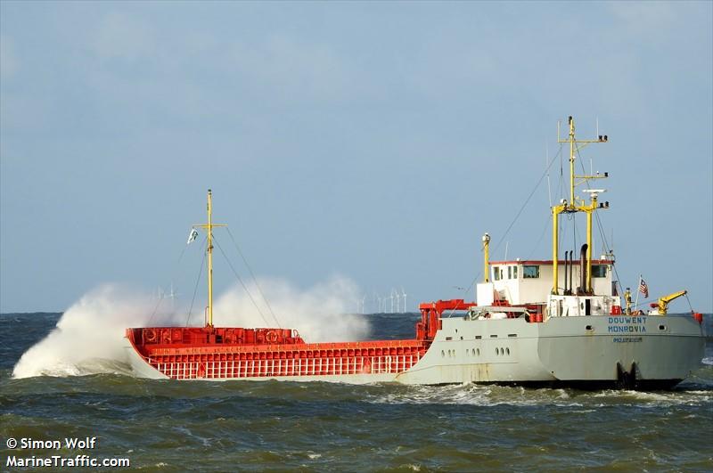 douwent (General Cargo Ship) - IMO 8703139, MMSI 636016022, Call Sign D5EA6 under the flag of Liberia