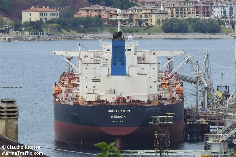 jupiter sun (Crude Oil Tanker) - IMO 9332834, MMSI 636016504, Call Sign D5GM7 under the flag of Liberia