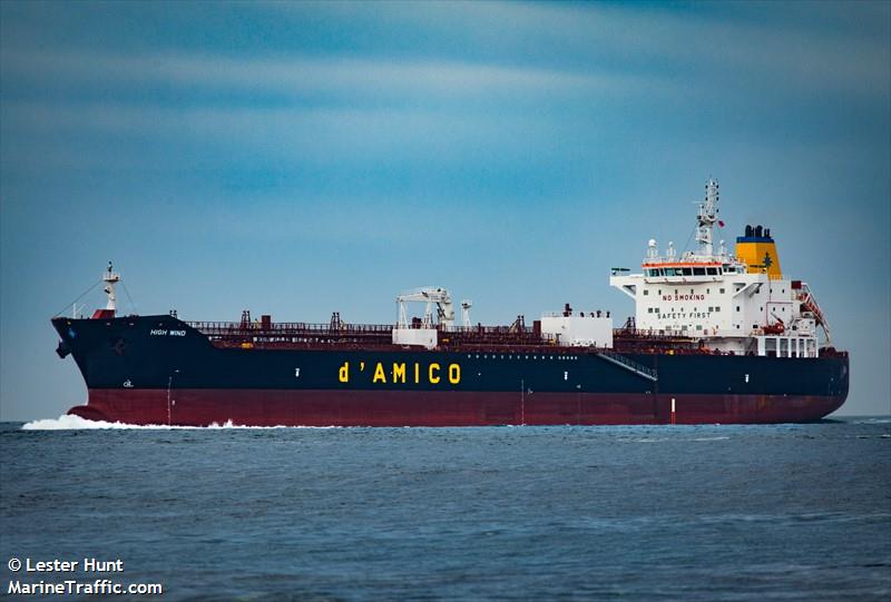 high wind (Chemical/Oil Products Tanker) - IMO 9740574, MMSI 636017621, Call Sign D5LX8 under the flag of Liberia