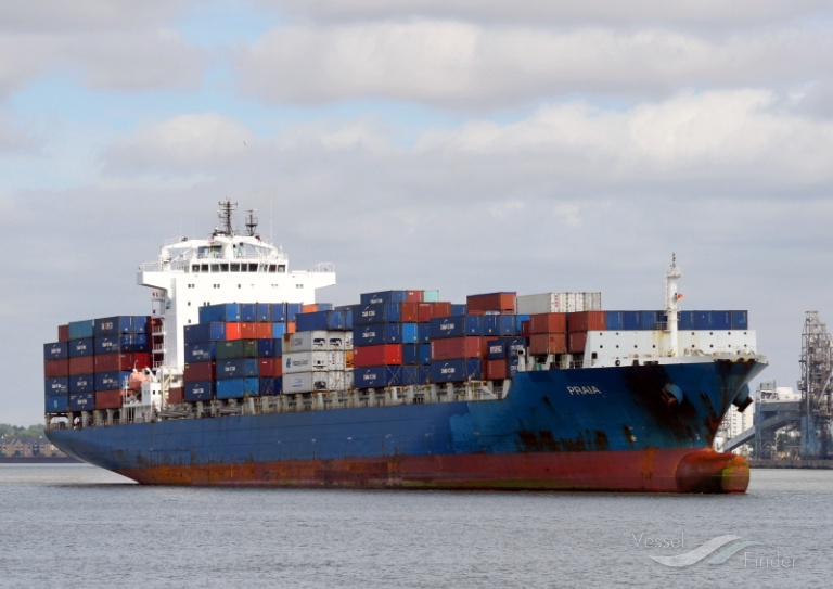 bomar praia (Container Ship) - IMO 9419773, MMSI 636017993, Call Sign A8TT4 under the flag of Liberia