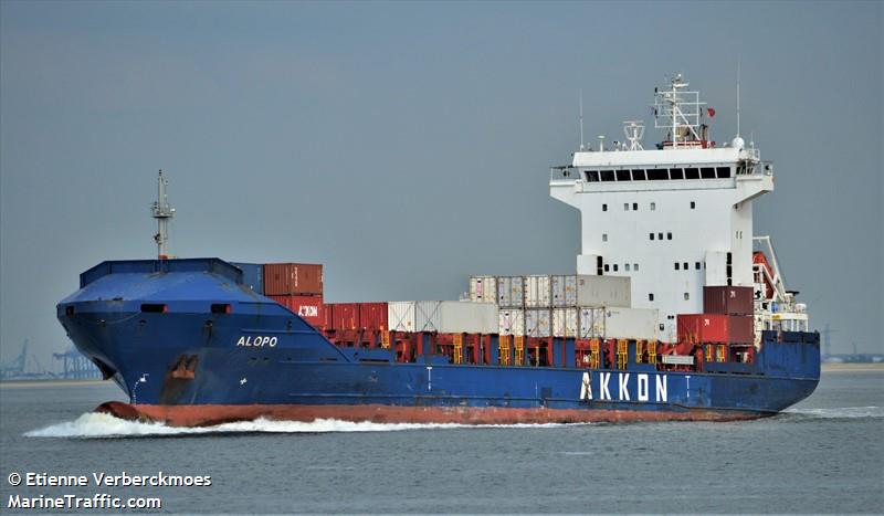 alopo (Container Ship) - IMO 9329564, MMSI 636019446, Call Sign D5UO4 under the flag of Liberia