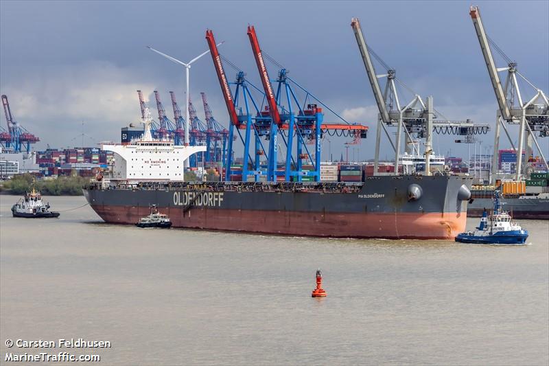 pia oldendorff (Bulk Carrier) - IMO 9464675, MMSI 636092849, Call Sign D5QQ9 under the flag of Liberia