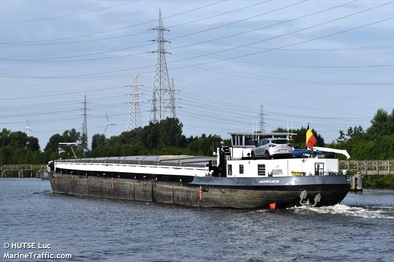 noortje b (Cargo ship) - IMO , MMSI 205557790, Call Sign OT5577 under the flag of Belgium