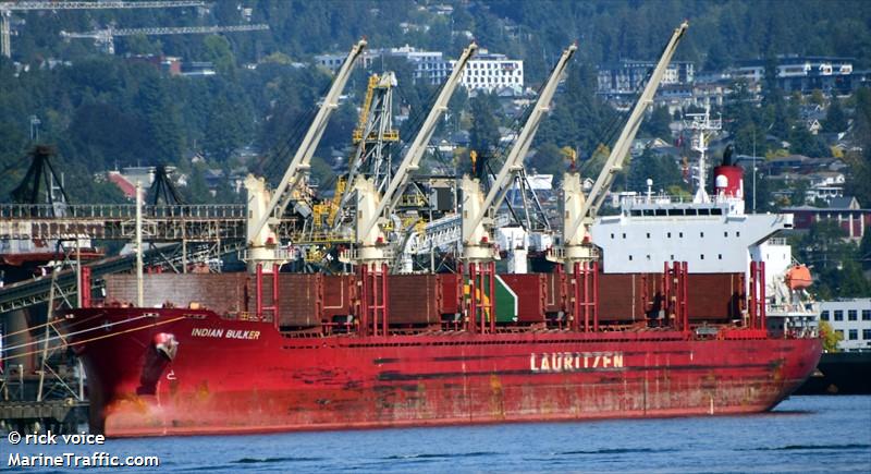 indian bulker (Bulk Carrier) - IMO 9791925, MMSI 219031430, Call Sign OUNB2 under the flag of Denmark