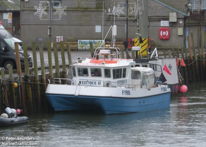 mystique ii (Fishing vessel) - IMO , MMSI 235031579, Call Sign MKUQ5 under the flag of United Kingdom (UK)