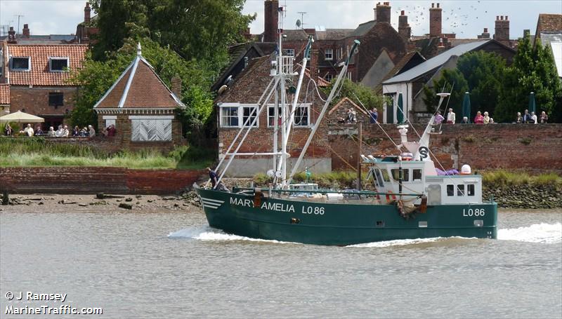 lo86 mary amelia (Fishing vessel) - IMO , MMSI 235067835, Call Sign 2BNY3 under the flag of United Kingdom (UK)