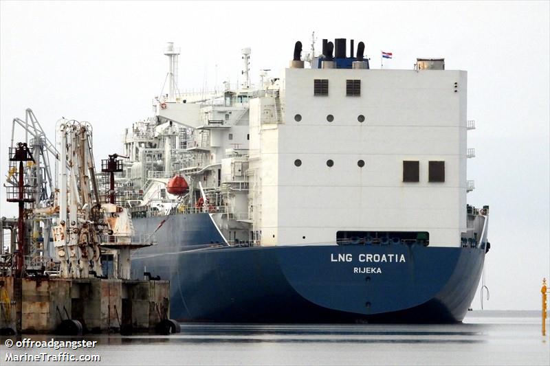 lng croatia (Offshore Support Vessel) - IMO 9256767, MMSI 238048000, Call Sign 9A2575 under the flag of Croatia