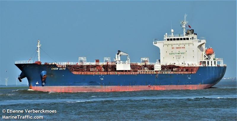 chem saiph (Chemical/Oil Products Tanker) - IMO 9731781, MMSI 255900000, Call Sign CQXC under the flag of Madeira