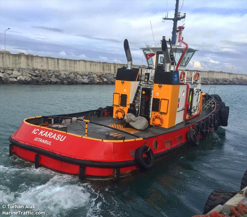 ic karasu (Towing vessel) - IMO , MMSI 271010551, Call Sign TCA2972 under the flag of Turkey