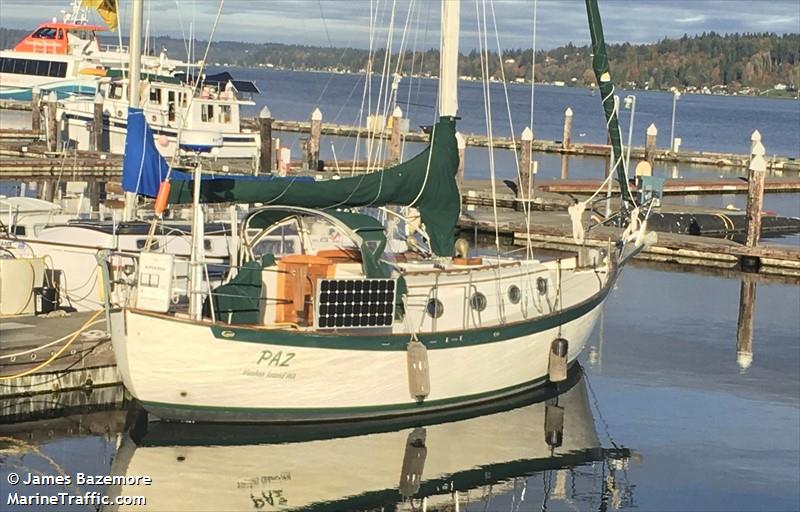 paz (Sailing vessel) - IMO , MMSI 338389772 under the flag of USA
