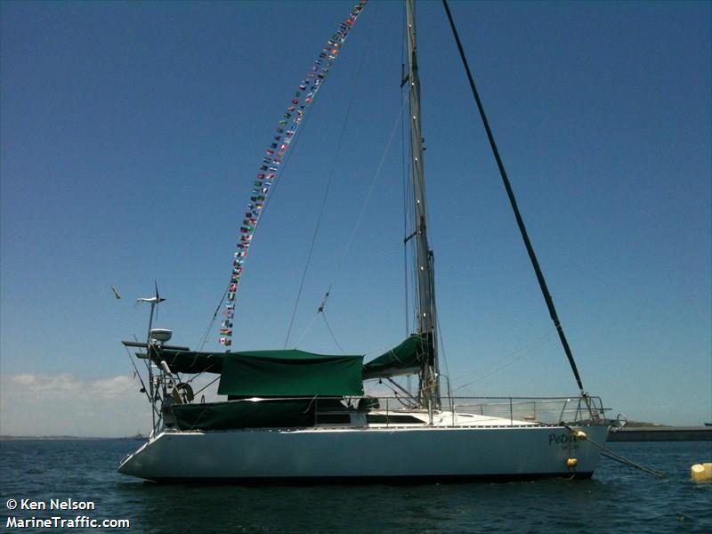 petra (Sailing vessel) - IMO , MMSI 601146500, Call Sign ZR8723 under the flag of South Africa