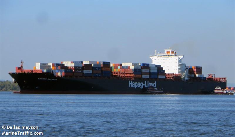 bremen express (Container Ship) - IMO 9343728, MMSI 636093156, Call Sign 5LJY8 under the flag of Liberia