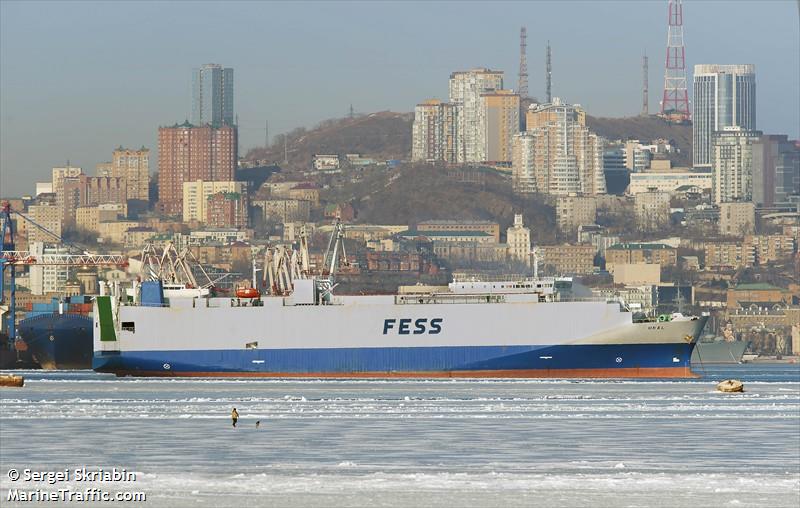 ural (Vehicles Carrier) - IMO 9238246, MMSI 667001322, Call Sign 9LU2125 under the flag of Sierra Leone