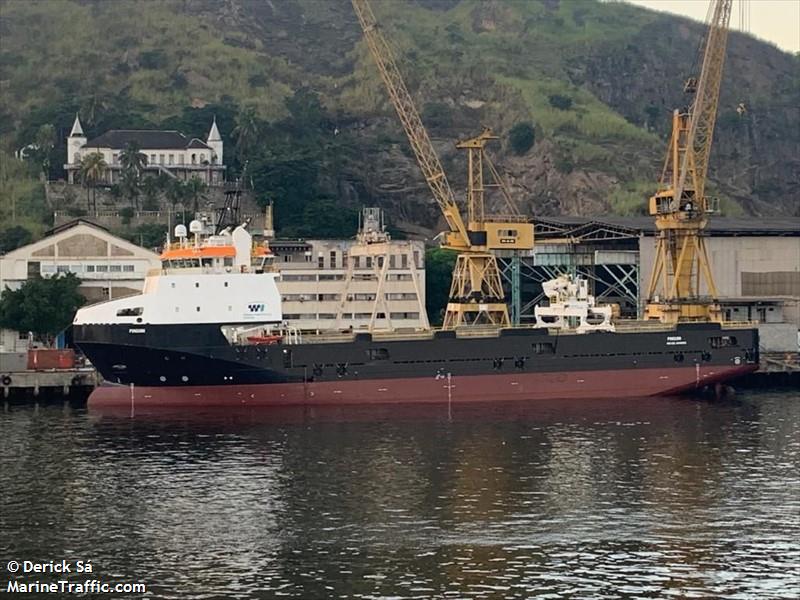 pinguim (Offshore Tug/Supply Ship) - IMO 9642590, MMSI 710002128, Call Sign PV2747 under the flag of Brazil