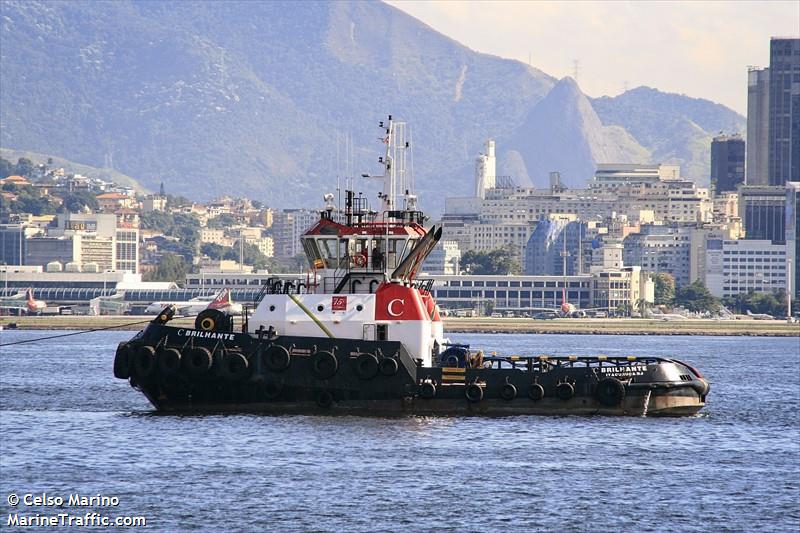 c brilhante (Tug) - IMO 9628661, MMSI 710005050, Call Sign PP 5640 under the flag of Brazil