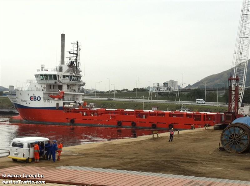 cbo bianca (Offshore Tug/Supply Ship) - IMO 9426972, MMSI 710005580, Call Sign PPZL under the flag of Brazil