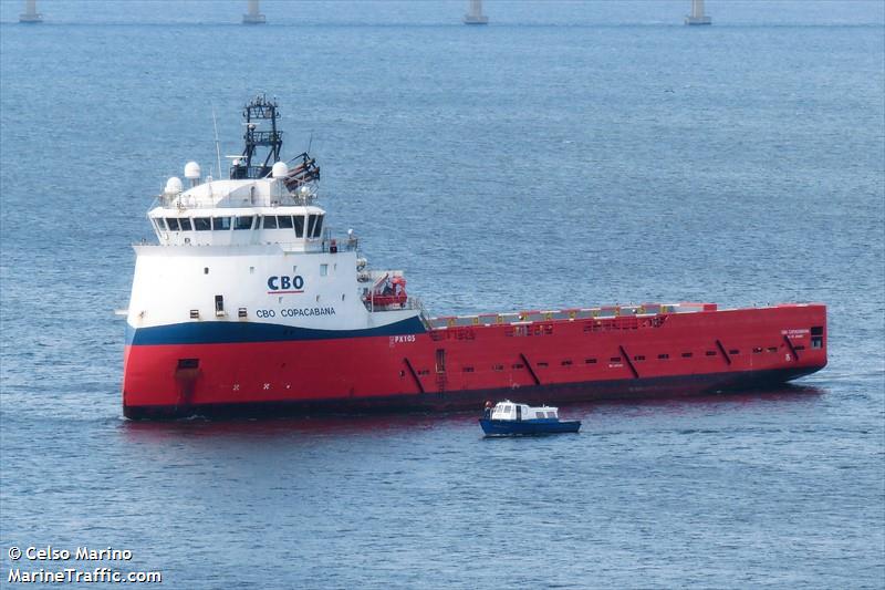 cbo copacabana (Offshore Tug/Supply Ship) - IMO 9578892, MMSI 710012520, Call Sign PPDD under the flag of Brazil