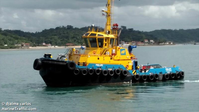 phillipe (Tug) - IMO 9685566, MMSI 710014280, Call Sign PQ3537 under the flag of Brazil