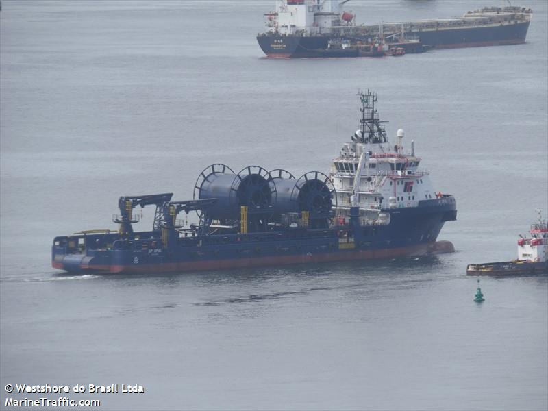 up opal (Offshore Tug/Supply Ship) - IMO 9655494, MMSI 710020260, Call Sign PR5774 under the flag of Brazil